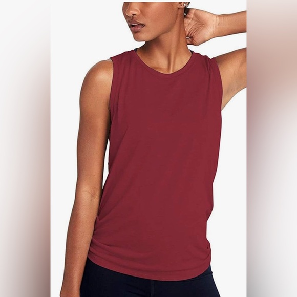 Vibrant Red Sleeveless Muscle Tee - Picture 1 of 5